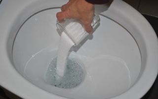 Beseitigen Sie die Verstopfung in der Toilette mit Essig und Soda: Arbeitstechnologie, Bewertungen, Video