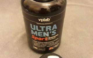 Vitaminer Ultraman Sport: hvordan man tager, anmeldelser