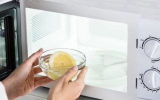 How to remove the smell from the microwave